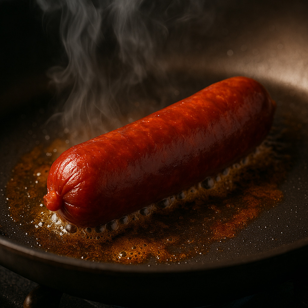 Detalle chorizo de pavo